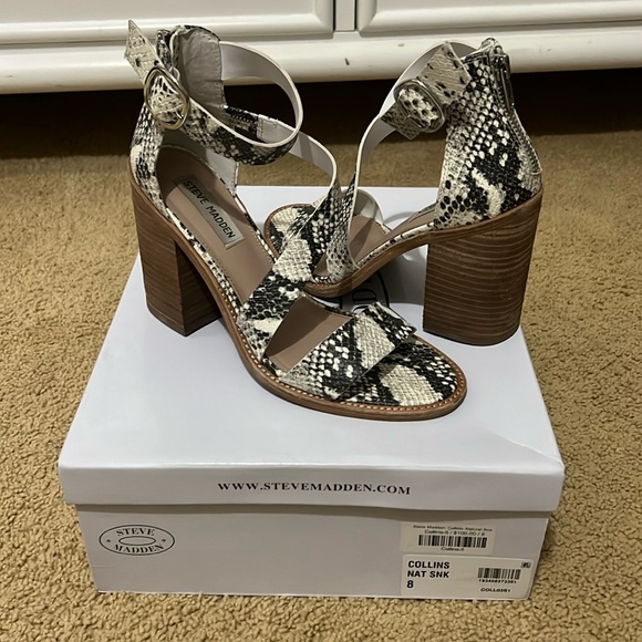 Snakeskin Steve Madden Heels size 8 - Picture 1 of 4
